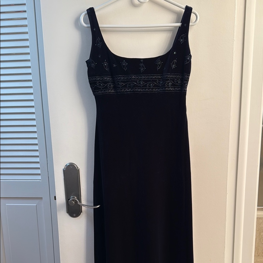 Laundry By Shelli Segal Black Sheath Maxi Dress